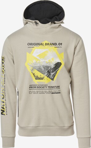 KOROSHI Sweatshirt in Beige: voorkant