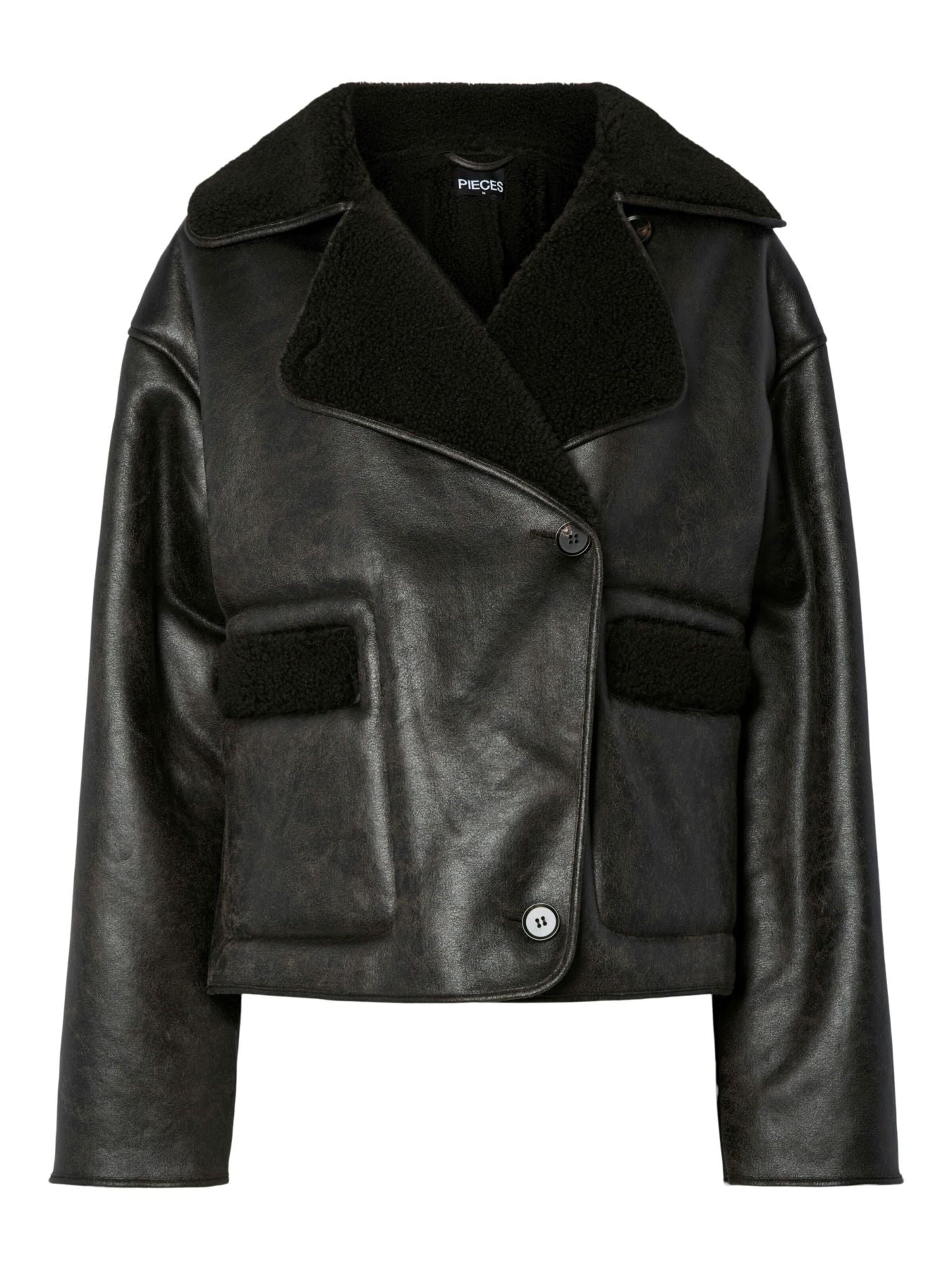 PIECES - Chaqueta de invierno '17158758' en negro: frente