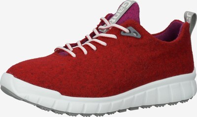 Ganter Chaussure de sport à lacets en gris clair / fuchsia / rouge chiné, Vue avec produit