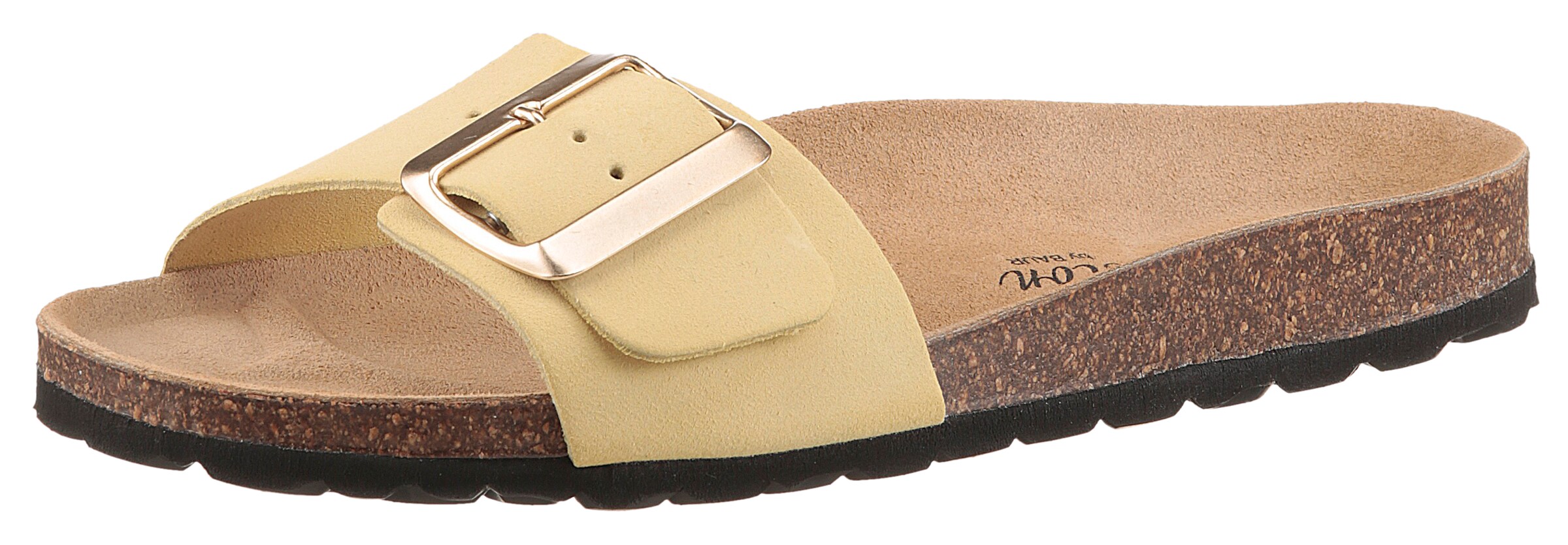Aniston Mules in Yellow: front