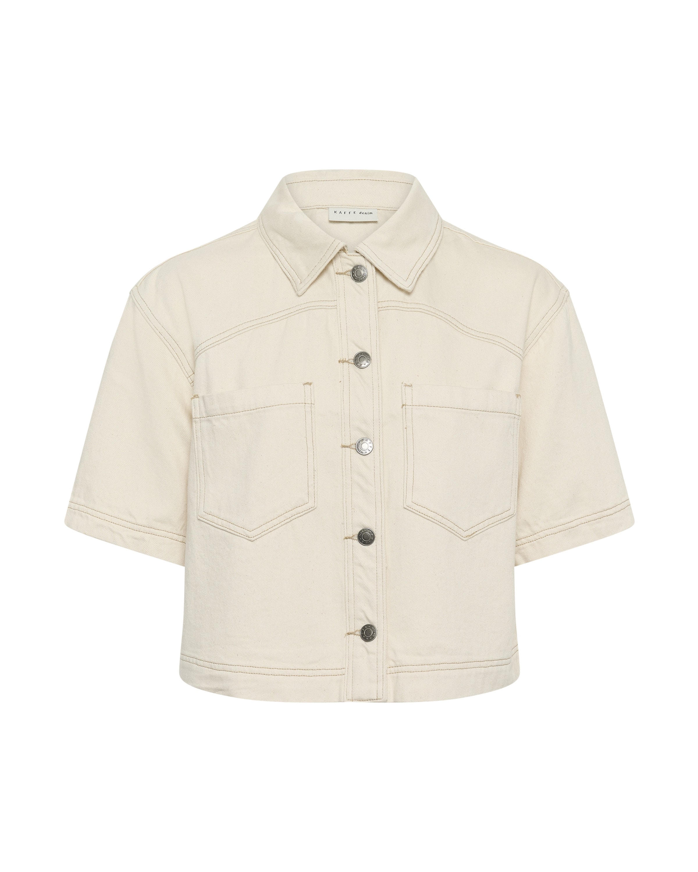Kaffe Bluse 'KACatharina' i hvid: forside