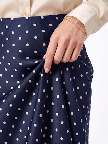 TorWeit Rok 'Women's Polka Dot Elastic Waist Maxi Skirt' in Blauw