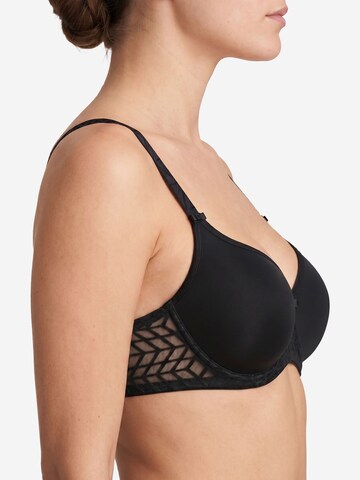 DACAPO T-shirt Bra 'Rhythm' in Black