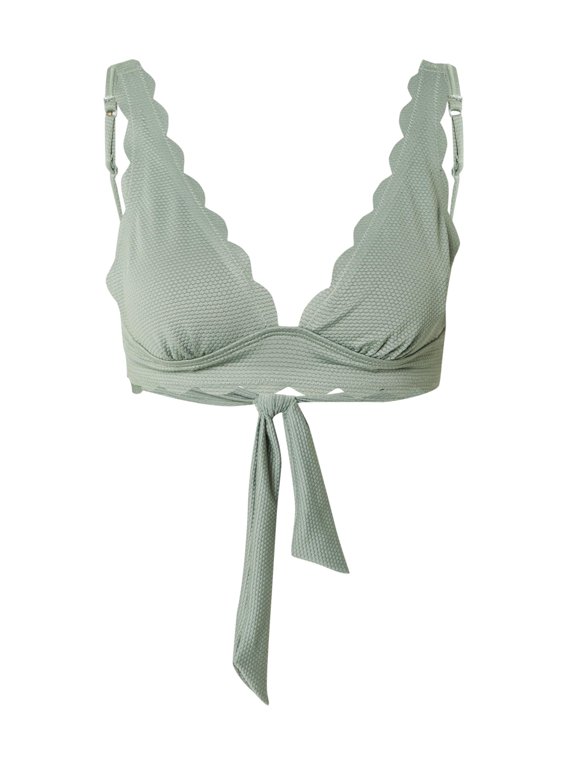 Triangolo Top per bikini 'Scallop' di Hunkemöller in verde: frontale