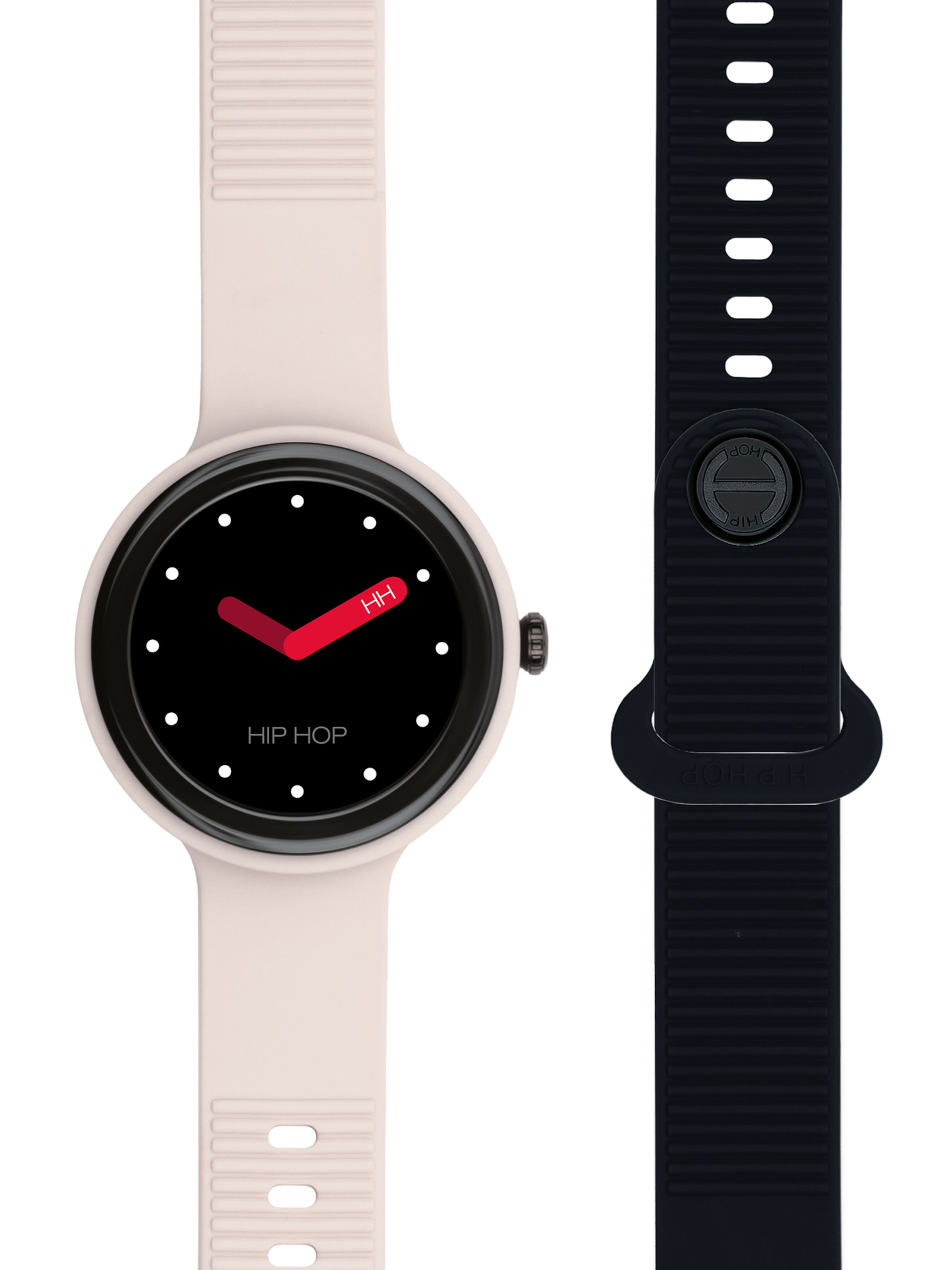 Montre digitale Hip Hop en beige