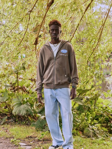 !Solid - Sudadera con cremallera ' SDTruxton ' en marrón