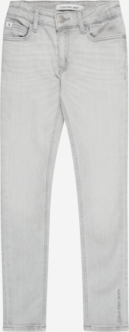 Calvin Klein Jeans Skinny Jeans in Grijs: voorkant