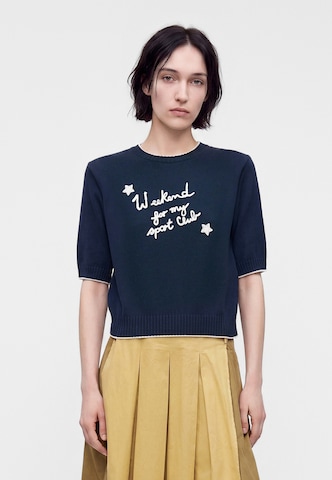 Pull-over 'FIACRE' Weekend Max Mara en bleu : devant