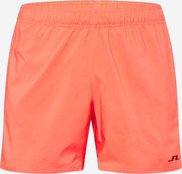 Regular Pantalon de sport 'Preston' J.Lindeberg en orange : devant