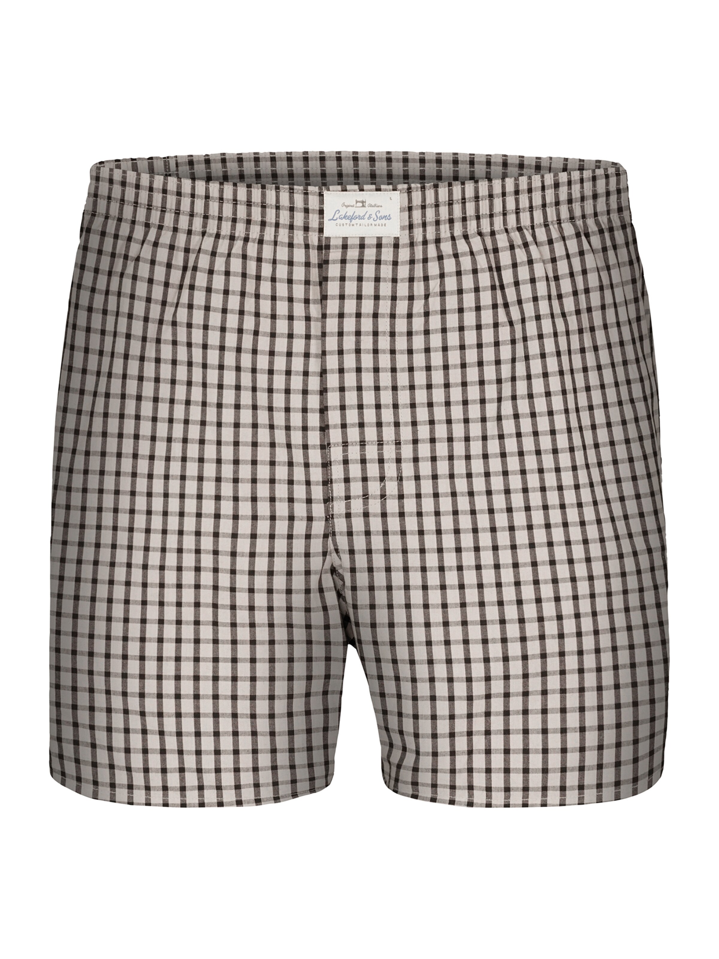 Lakeford & Sons Boxer shorts ' 3-Pack 'Karos' ' in Blue