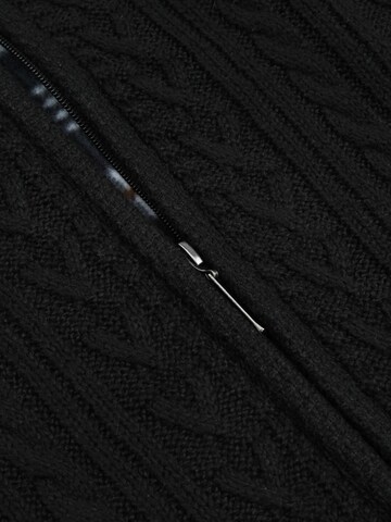 YOUTHUP Strickjacke 'Wertigkeit'‌‌‌‌‌‌ in Schwarz