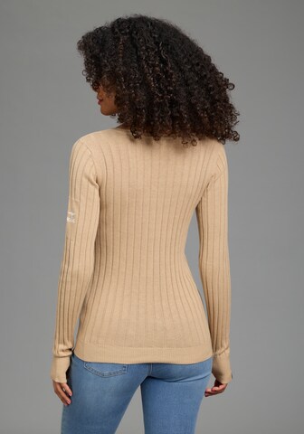 KangaROOS Sweater in Beige