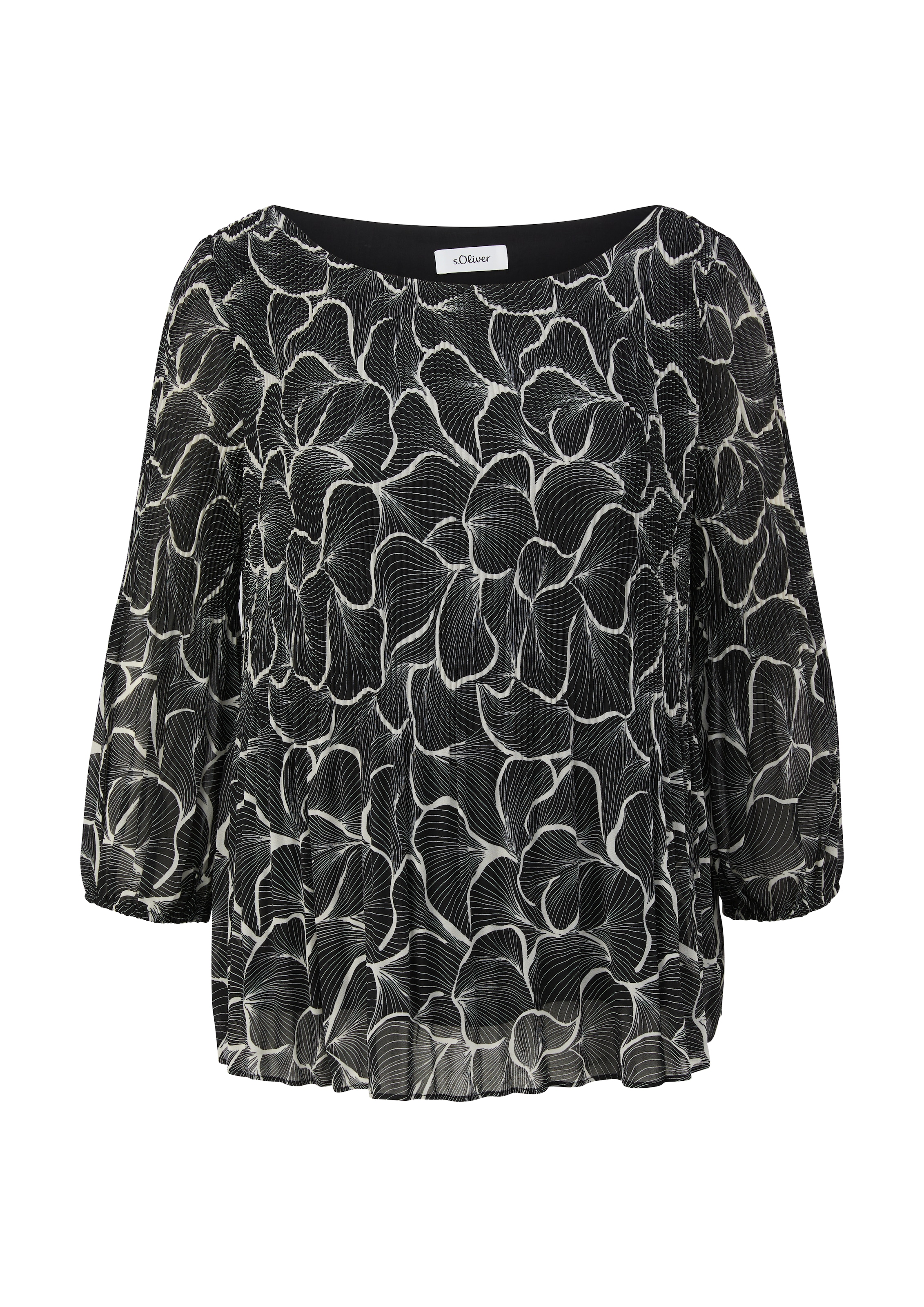 Chemisier s.Oliver BLACK LABEL en noir : devant