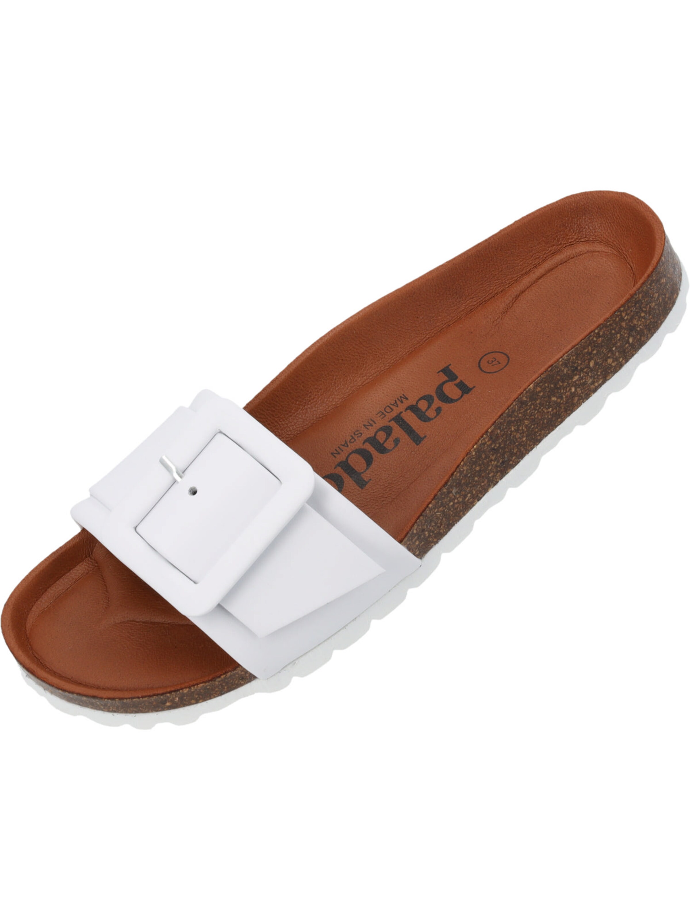 Palado Mule 'Palado Nubra' in White: front
