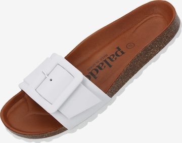 Palado Mule 'Palado Nubra' in White: front