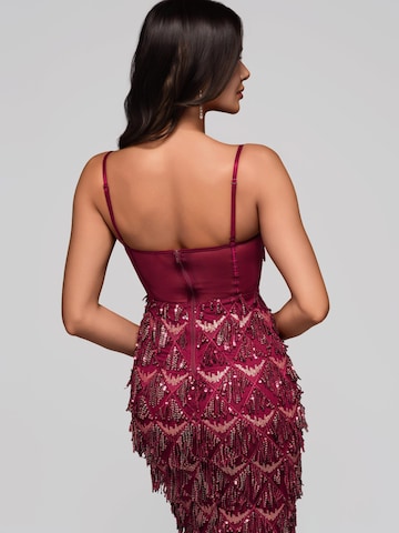 Ombre Abendkleid‌‌‌ in Rot