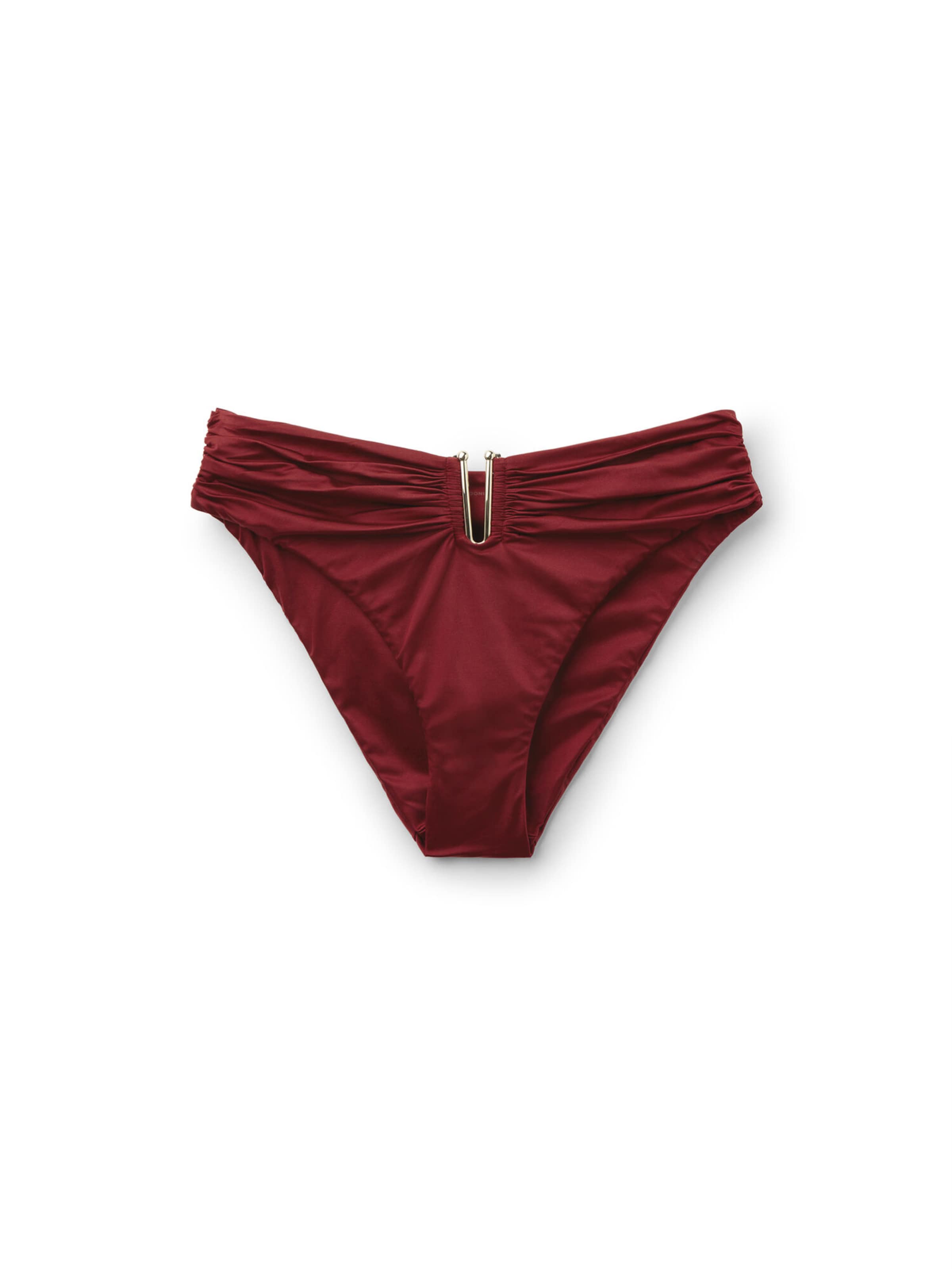CALZEDONIA Bikinihose 'Shiny Satin' in Rot: Vorderseite