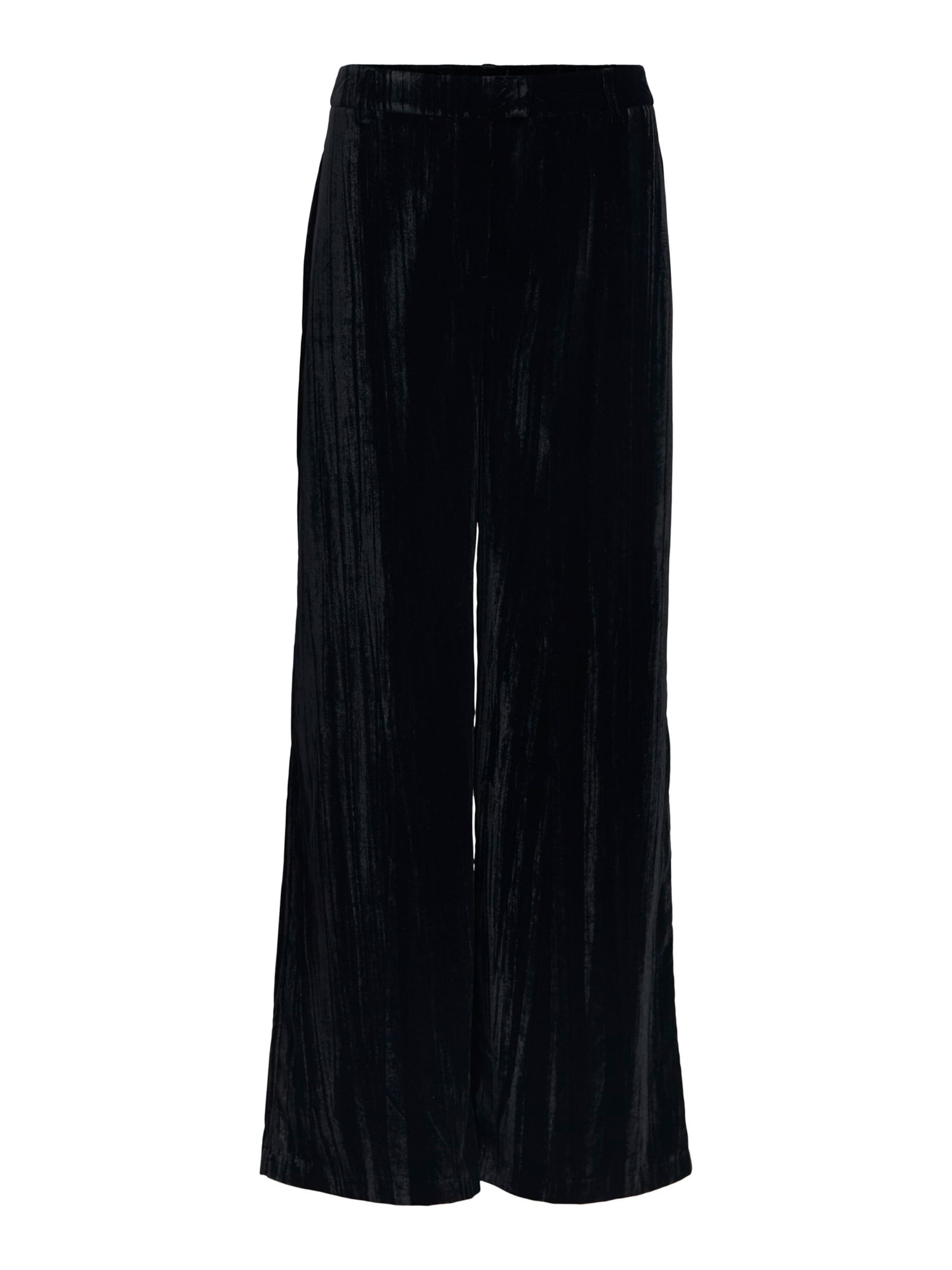 Loosefit Pantalon 'OBJMinna' OBJECT en noir : devant