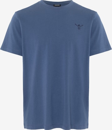 CHIEMSEE T-Shirt ' mit tonalem Logoprint ' in Blau: Vorderseite