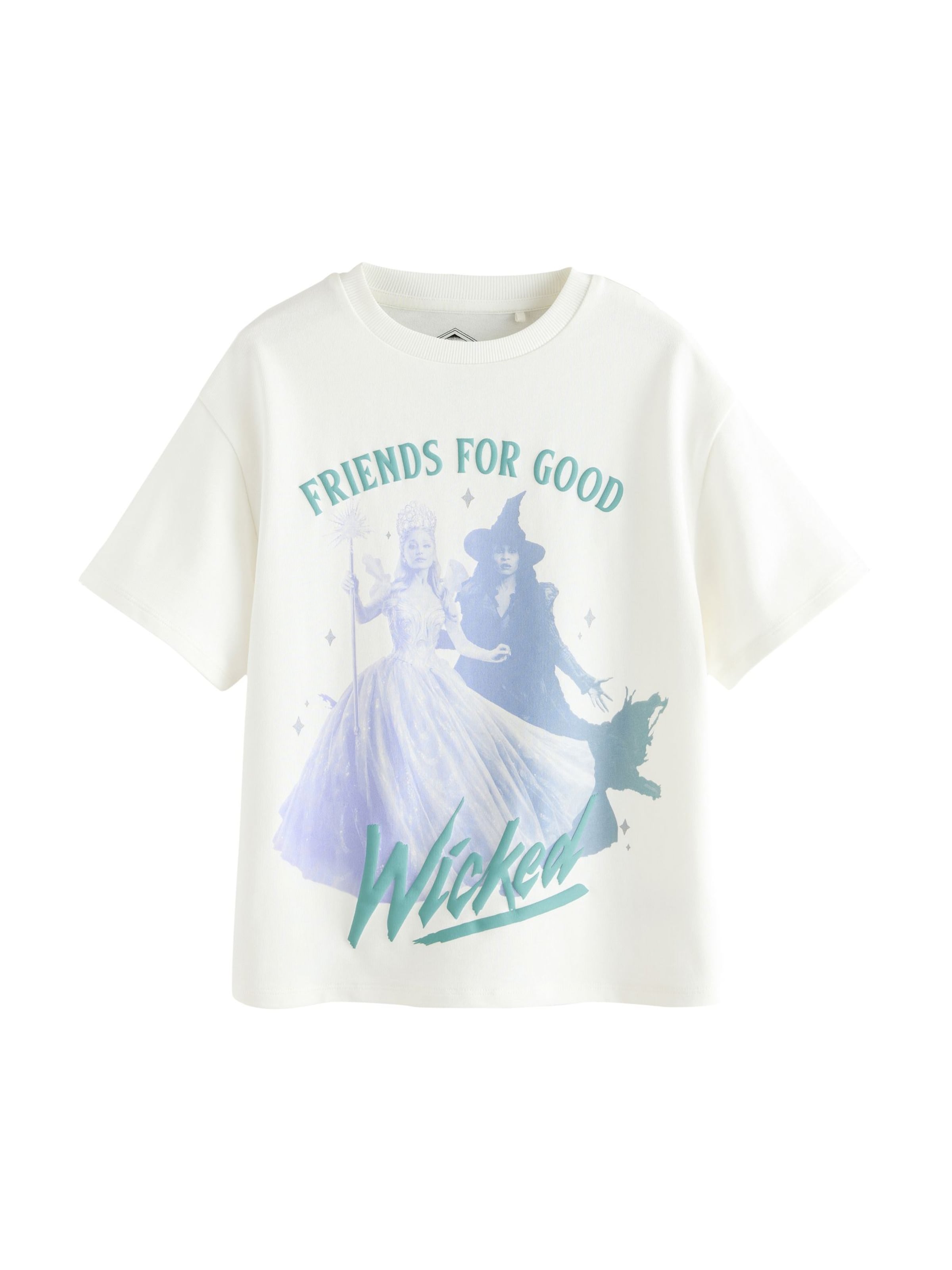 Tricou 'Wicked' de la Next pe alb: față