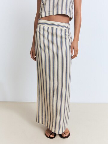 MANGO Skirt in Beige: front