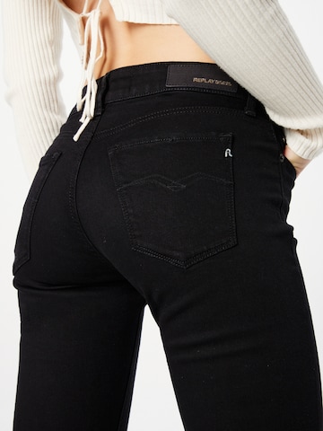 REPLAY Slimfit Jeans 'NEW LUZ' in Zwart