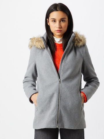 VERO MODA Between-Seasons Coat in Grey: front