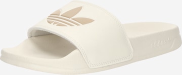 ADIDAS ORIGINALSNatikače s potpeticom 'ADILETTE' - bijela boja: prednji dio