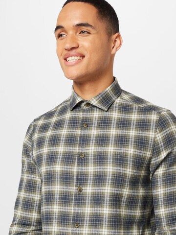 BURTON MENSWEAR LONDON Regular fit Button Up Shirt in Green