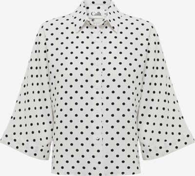 Calli Bluse 'RHIANNA' in schwarz / weiß, Produktansicht
