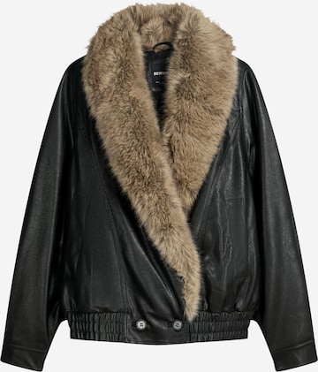 Veste mi-saison Bershka en noir : devant