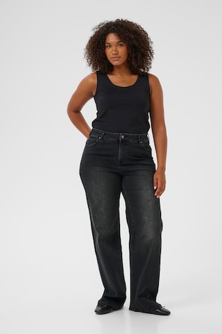 KAFFE CURVE Flared Jeans 'Fora' in Grey