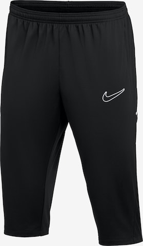 NIKE Skinny Sportshorts 'Academy 25 3/4' in Schwarz: Vorderseite