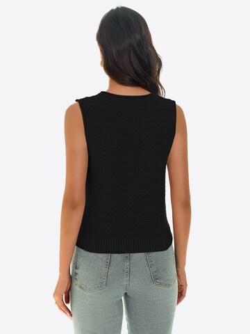 Imily Bela Gebreide bodywarmer in Zwart