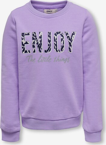 KIDS ONLY Sweatshirt in Purple: front