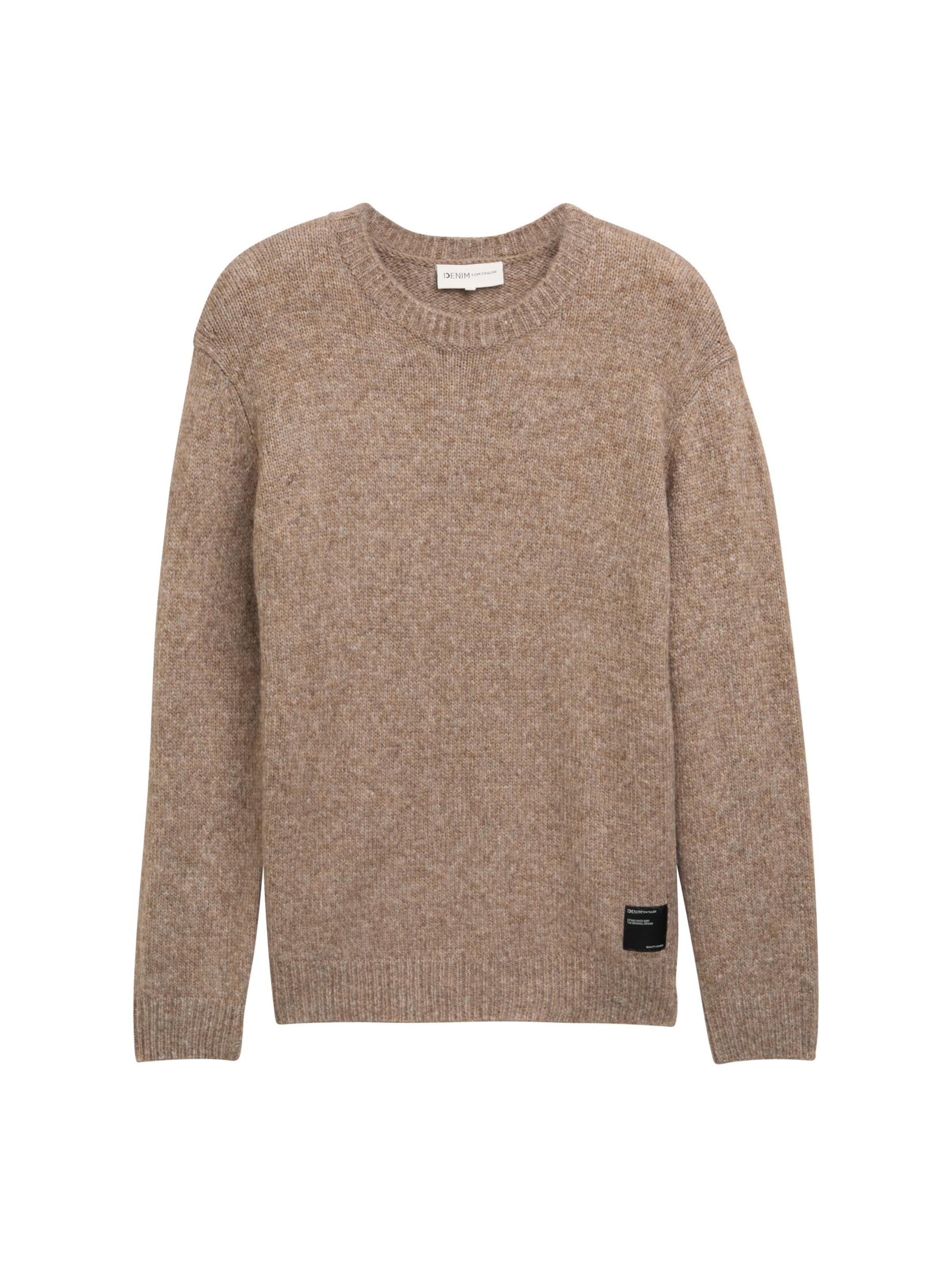 TOM TAILOR DENIM Pullover in Braun: Vorderseite