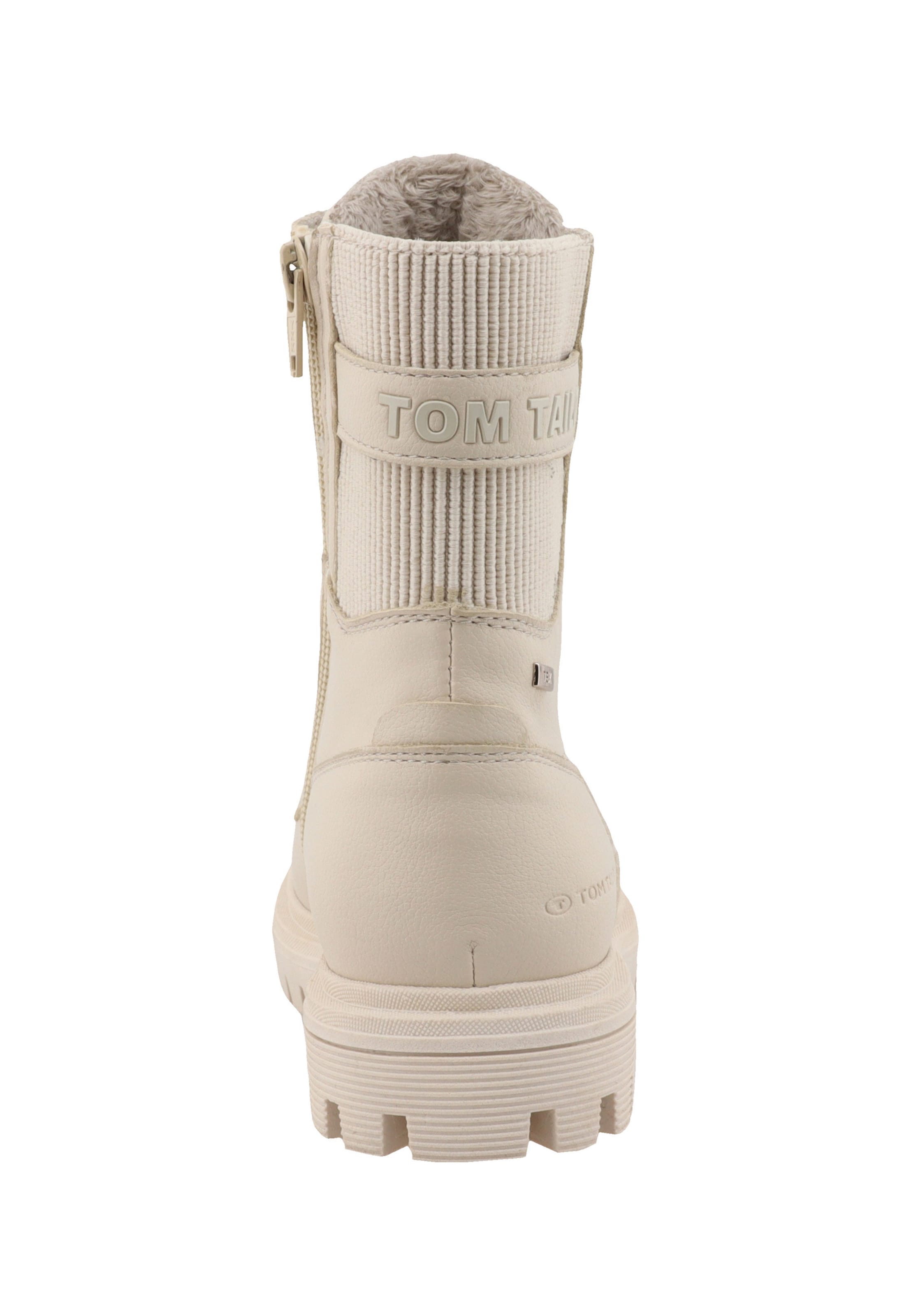 TOM TAILOR Boot in Beige