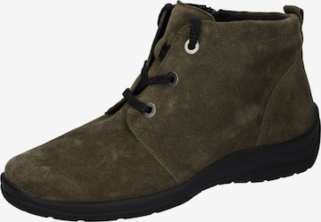 WALDLÄUFER Lace-up bootie in Green: front