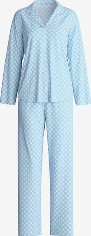 CALIDA Pyjama 'Lovely Nights' in Blau: Vorderseite