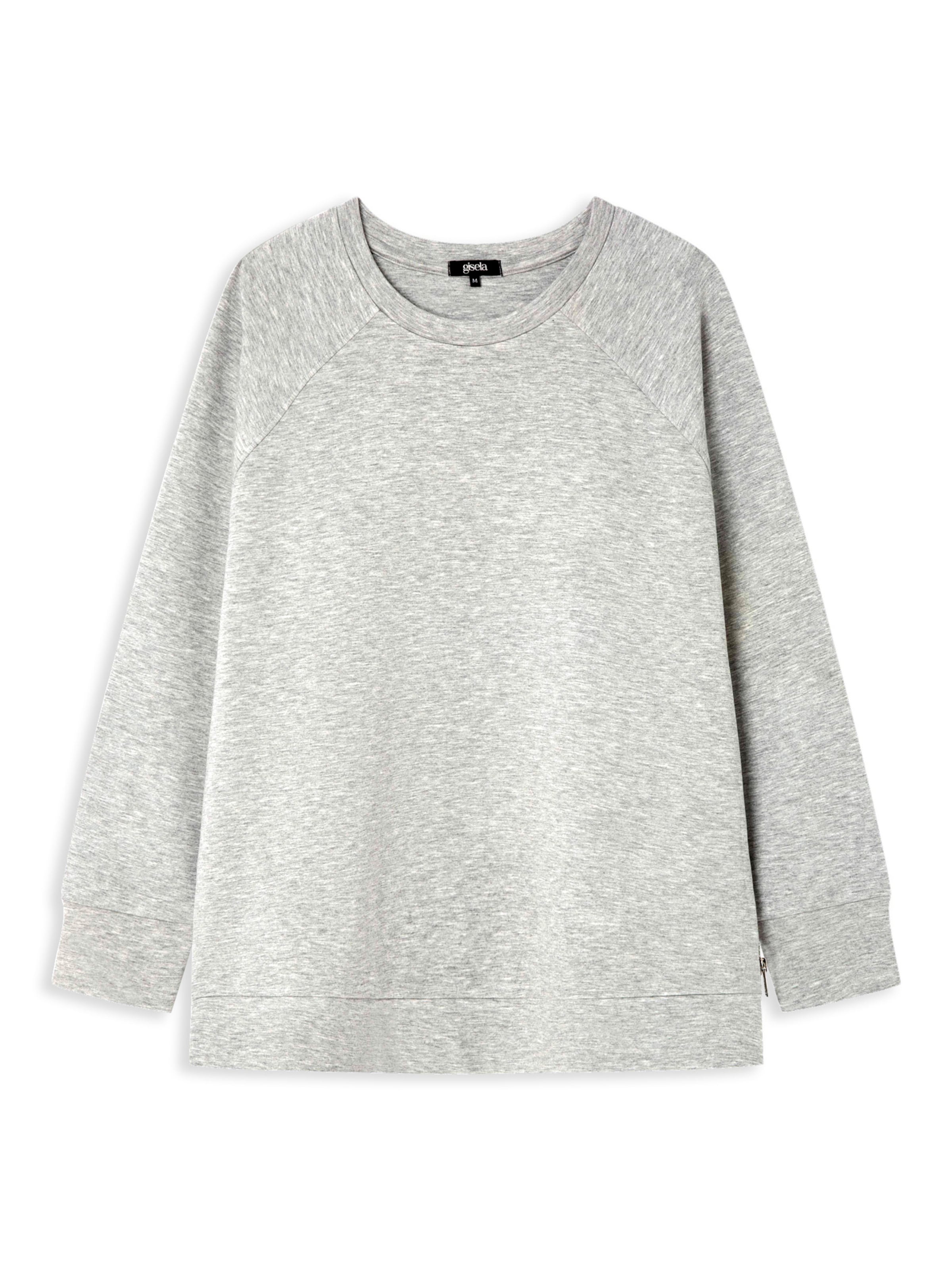 Gisela Суичър в сиво: отпред