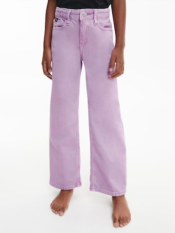 Calvin Klein Jeans - Loosefit Calças de ganga em roxo
