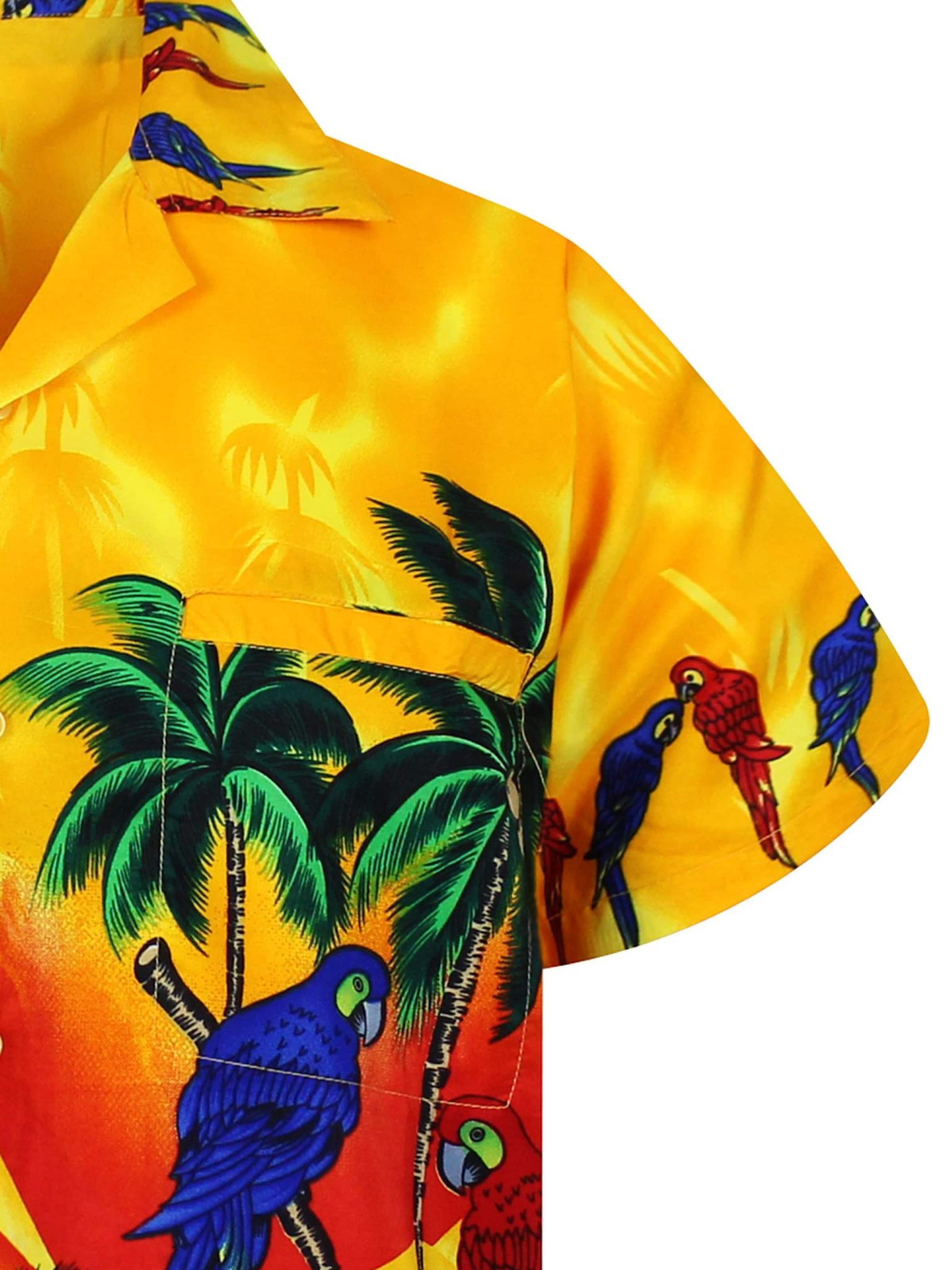 Maglietta 'Parrot' di King Kameha in giallo