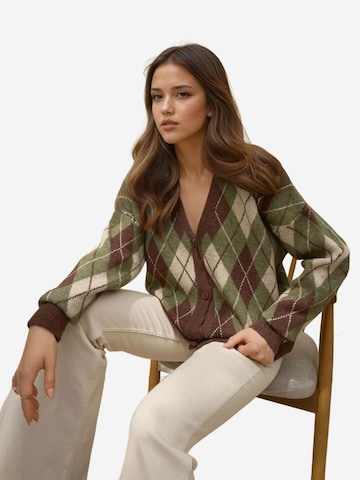 Hiccup Strickjacke in Grün: Vorderseite