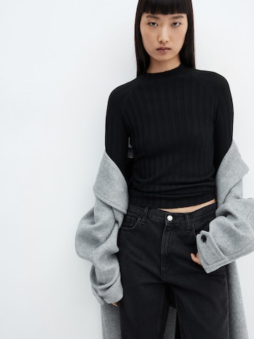 Pull-over 'FLURRIES' MANGO en noir : devant