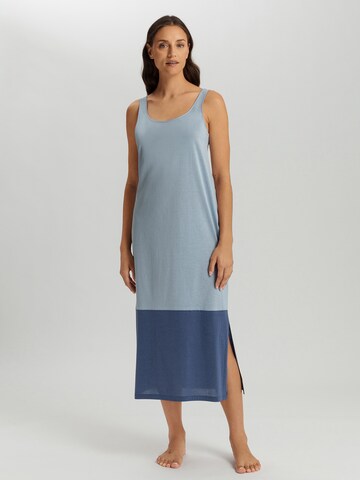 Chemise de nuit ' Laura ' Hanro en bleu : devant