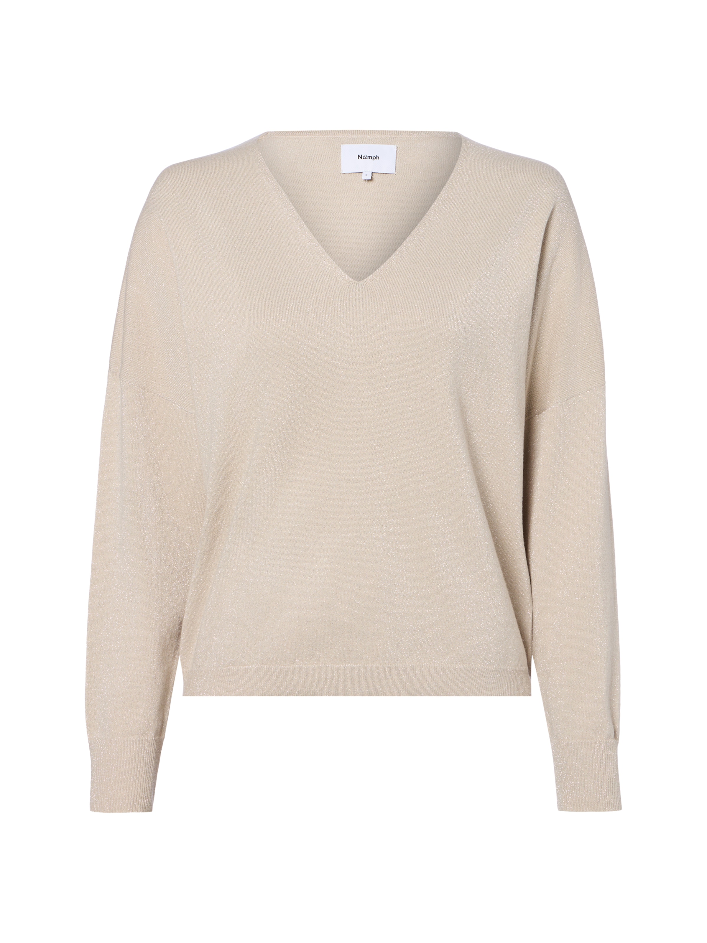 Pull-over 'Dayletta' NÜMPH en beige : devant