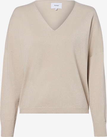 Pull-over 'Dayletta' NÜMPH en beige : devant