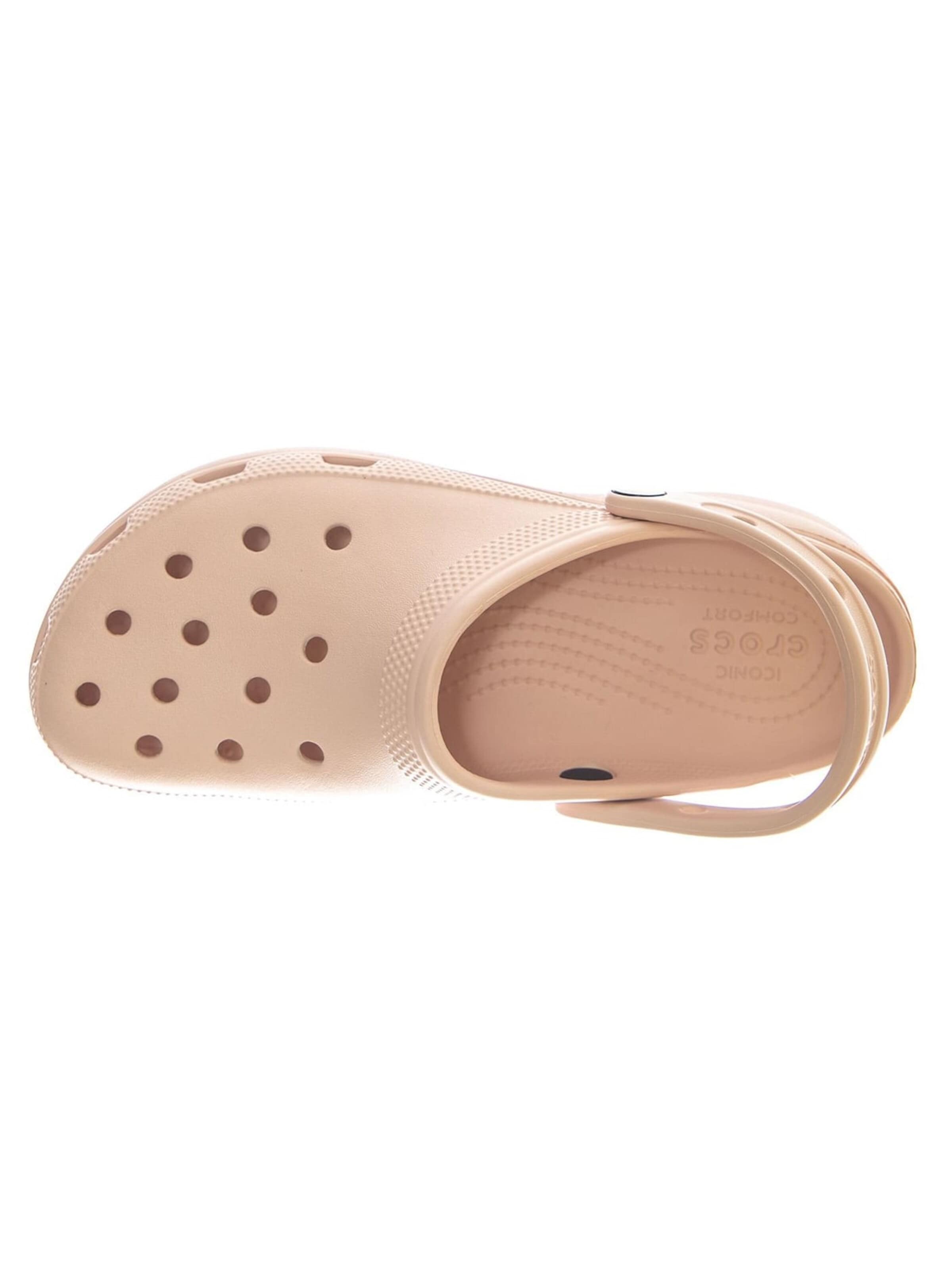 Crocs Clogs 'CLASSIC PLATFORM CLOG PINK' in Beige