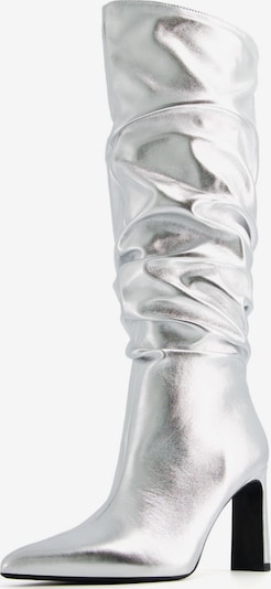 Bershka Kozaki w kolorze srebrnym, Podgląd produktu