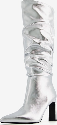 Bershka Bottes en argent, Vue avec produit